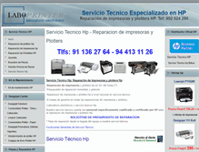 Tablet Screenshot of laboprinter.com
